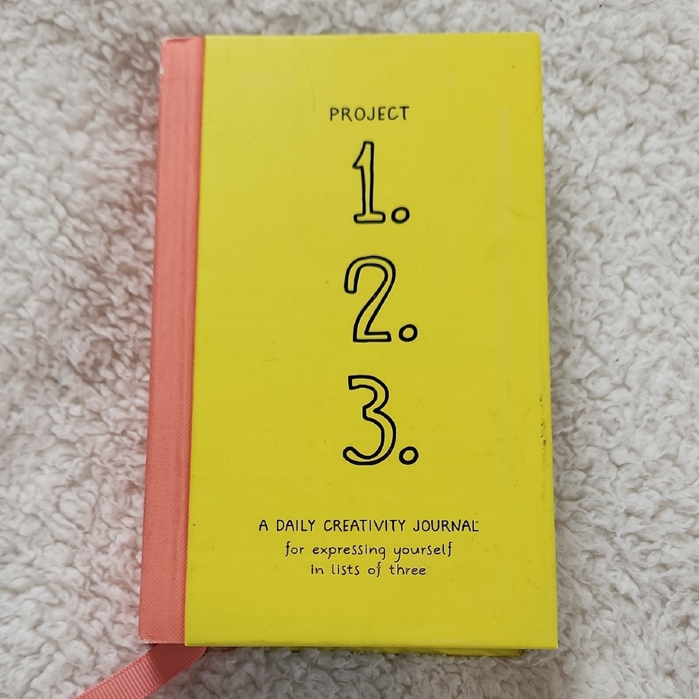 Yellow and Pink Creativity Journal In Lists Of Threes